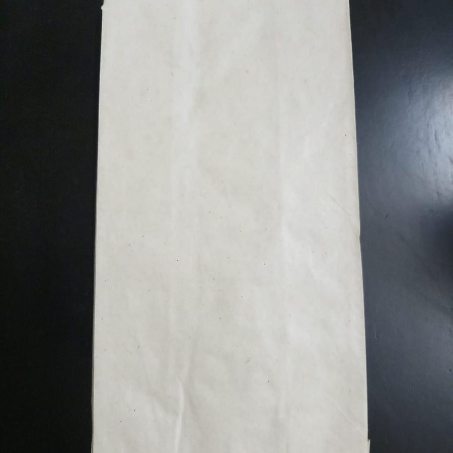 Plain food-grade paper pouch, unprinted